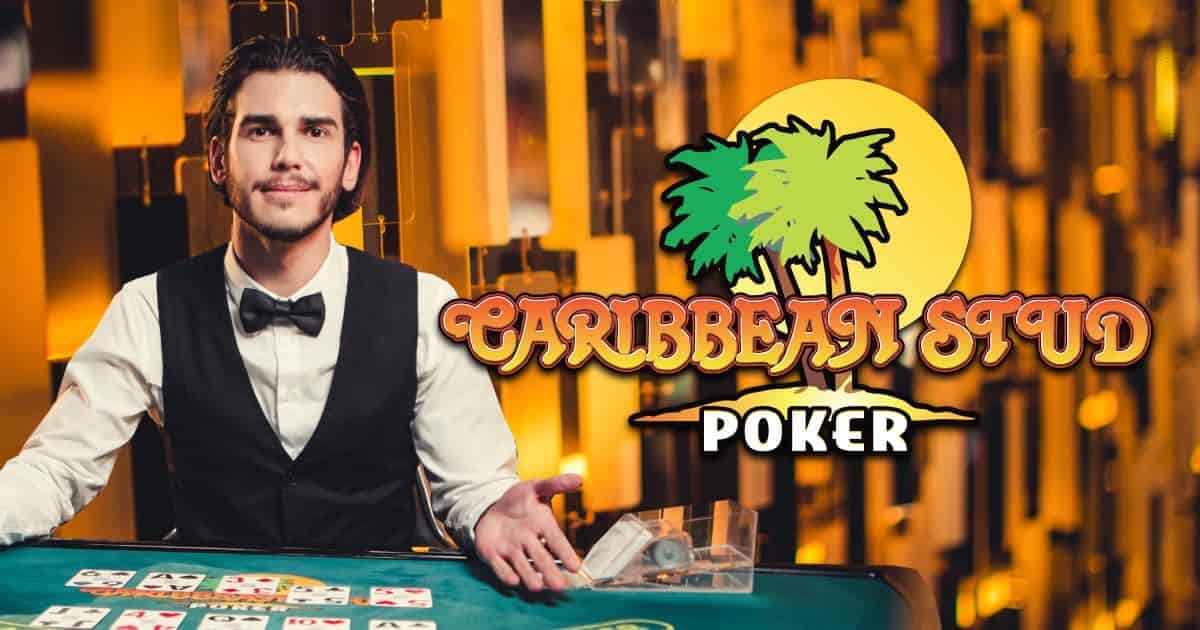 Official Live Shows logo: Caribbean Stud Poker by Evolution at Rebet24