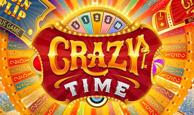 Crazy Time slot visual from Evolution available on rebet24it.org
