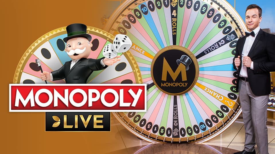 Monopoly Live online game logo by Evolution on rebet24it.org